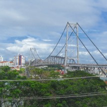 The old railway bridge between the continent and Ilha de Santa Catarina